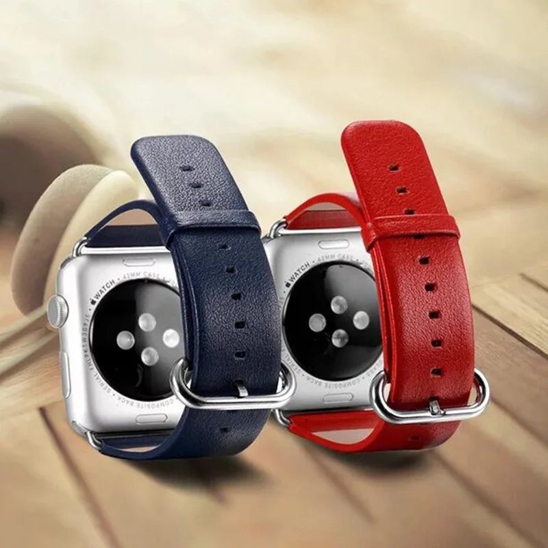 Ремешок из натуральной телячьей кожи для Apple Watch Band 42 мм браслет iwatch 5 4 3 38 женский с
