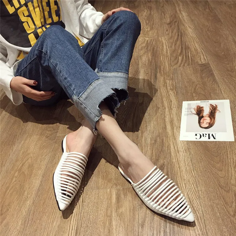 Wellwalk/Дизайнерские женские тапочки на плоской подошве; женские туфли без задника; модные женские шлепанцы в полоску; женские брендовые шлепанцы; роскошные женские Тапочки