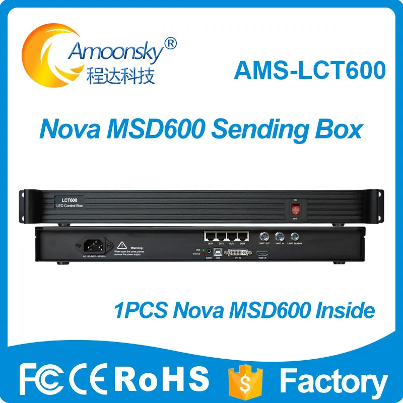 

Nova MSD600 Led Sending Box LCB600 (with card) Like Novastar Mctrl600 Controller for Indoor Outdoor Led Module Screens