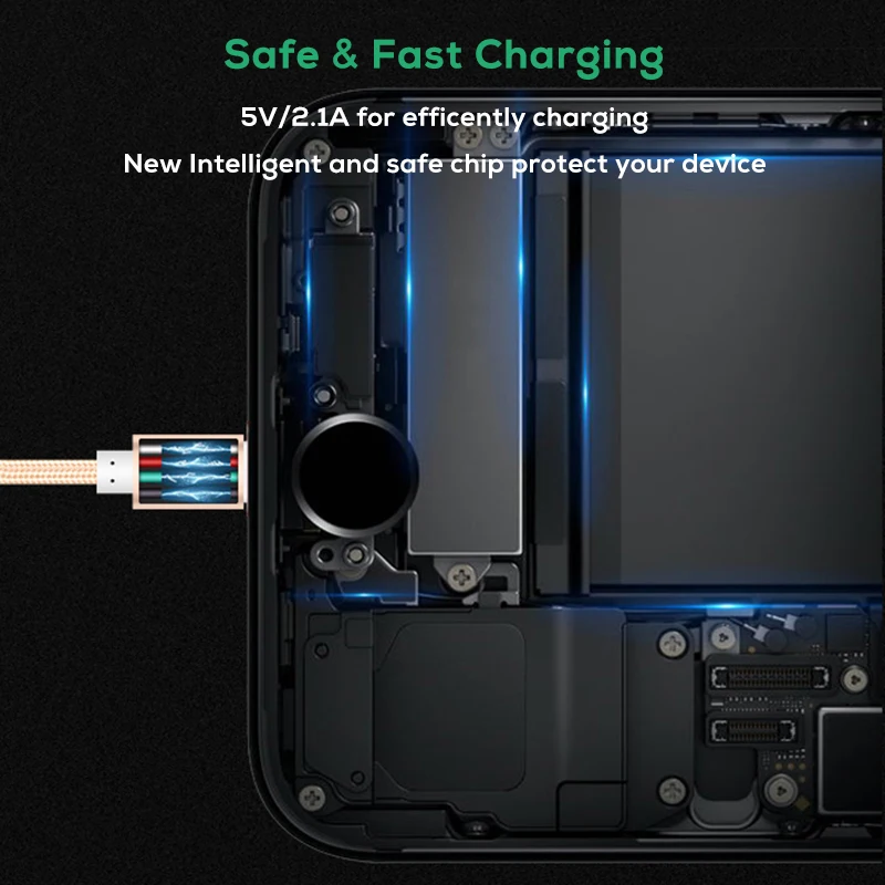 5 шт./упаковка USB кабель Type C для Samsung S9 S8 Note 9 2A зарядный быстрой зарядки Huawei Xiaomi Mi 8
