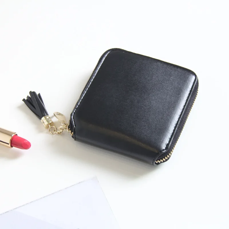 Женский кошелек для монет карт наличных Модный женский маленький с кисточками