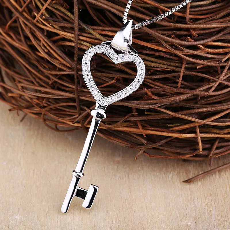 

925 Sterling Silver Women Pendant Necklace clavicle chain female Choker Necklaces Collar Jewelry Wholesale bijoux