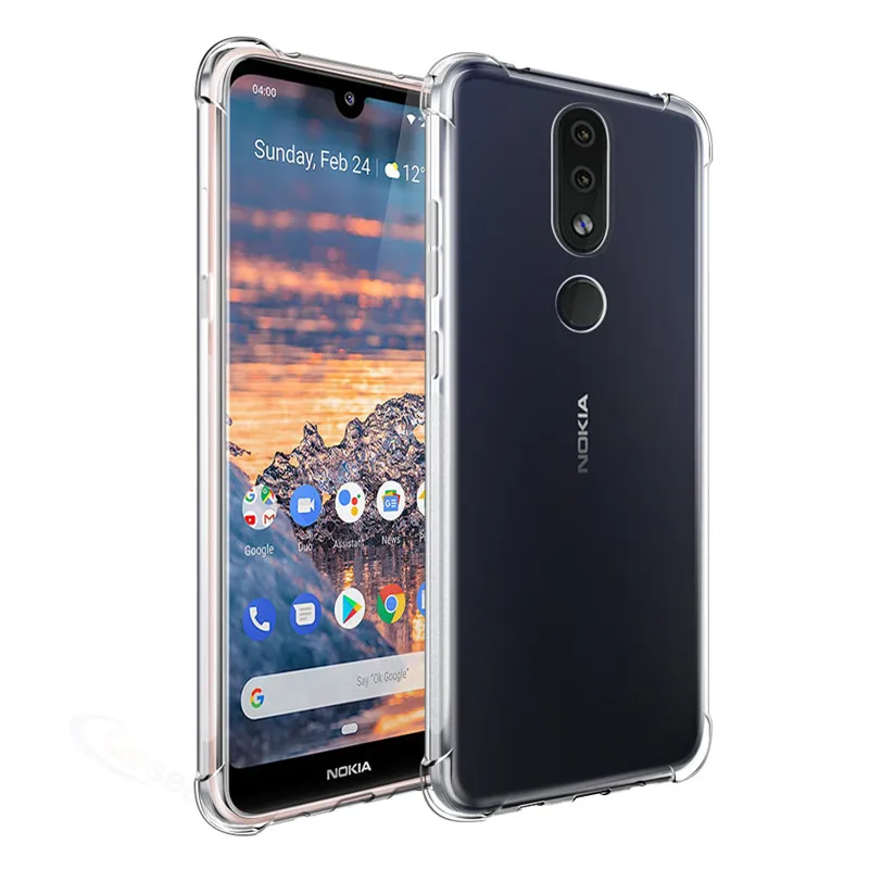 Qosea для Nokia 4 2/1 Plus чехол телефона Ультратонкий Clrar Silm силиконовый мягкий TPU 7 1X7