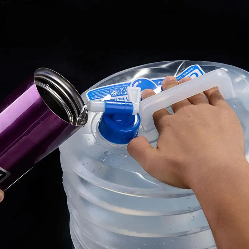 Наружное ведро для воды 5L/10L/15L Пищевой ПК бак походные аксессуары кемпинга