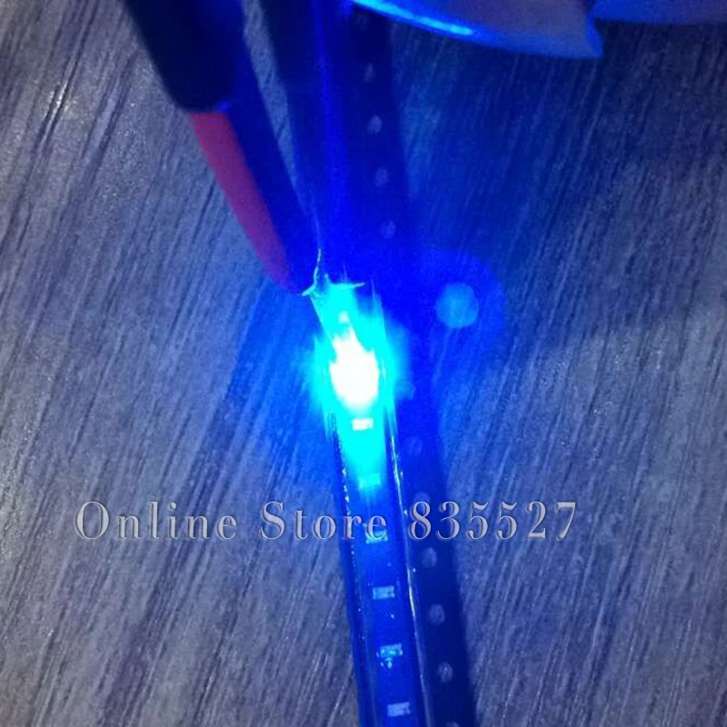 

1000PCS/LOT 4000pcs/reel 1608 0603 blue SMD LED lamp beads bright LED light emitting diode
