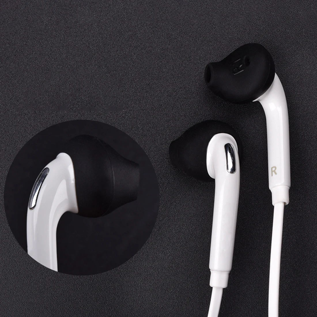 Marsnaska 10pcs/lot Black Silicone Earphone Earpads Ear Caps For Samsung S6 S7 edge G9250 G9200 Gel | Электроника