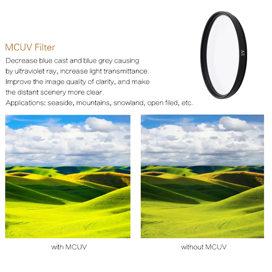 FOTOFLY Yi4K 52 мм UV CPL ND 2 4 8 фильтры на водонепроницаемом корпусе чехол для Xiaomi Yi Lite 4K II 2 экшн-камеры аксессуары для дайвинга
