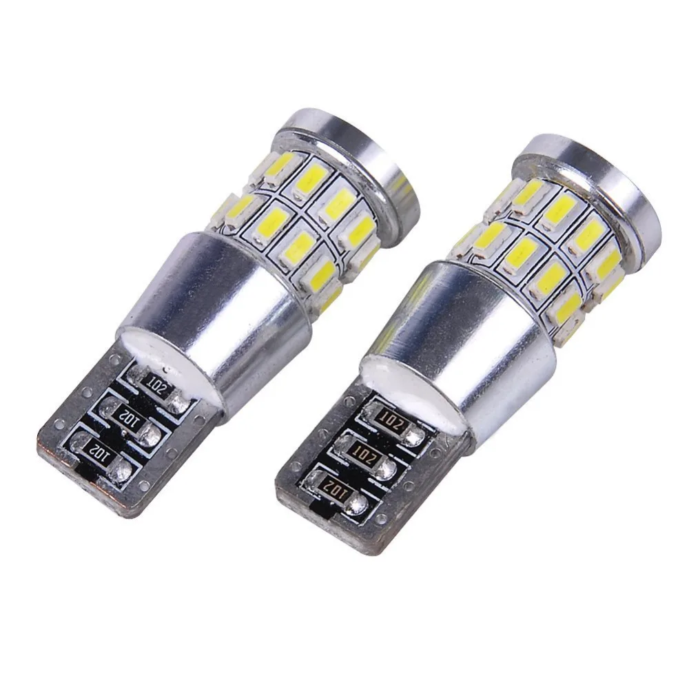 Новинка! 2x без ошибок 3014 30SMD T10 W5W 194 168 габаритный фонарь светодиодный для Peugeot 206 207