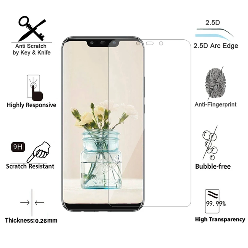 Закаленное стекло WHaY 2.5D для Huawei Mate 20 Lite крышка 9 H стеклянный чехол пленка защита