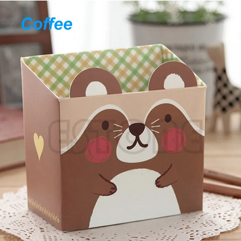 Бумажные канцелярские товары с милым котом из мультфильма органайзер для