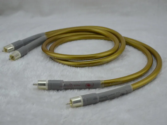 

Аудиокабель с шестигранной головкой золотого RCA 1 м HIFI аудио кабель