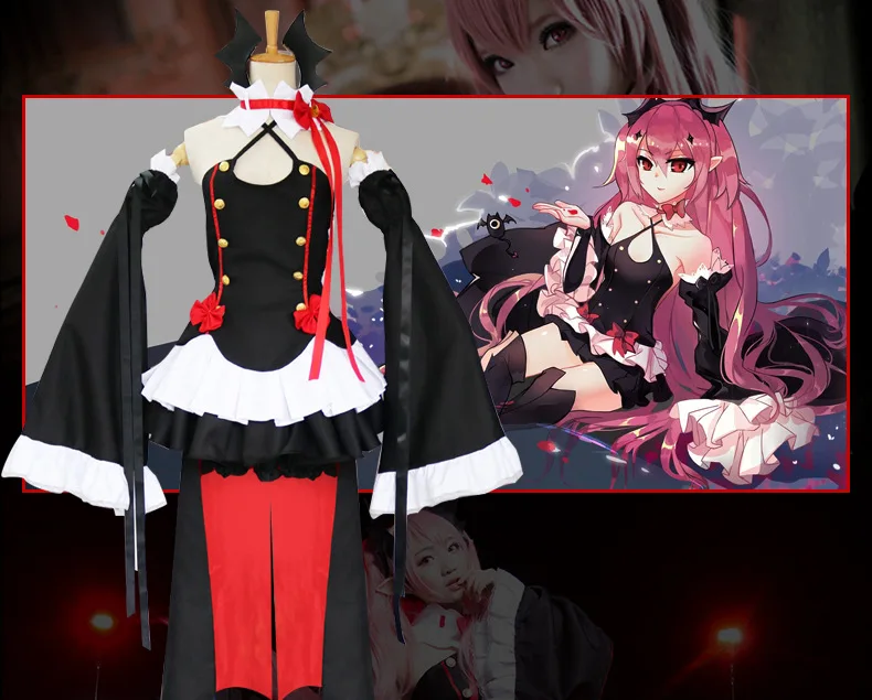 2019 аниме Серафим конца Owari no Seraph Krul Tepes униформа косплей костюм полный комплект
