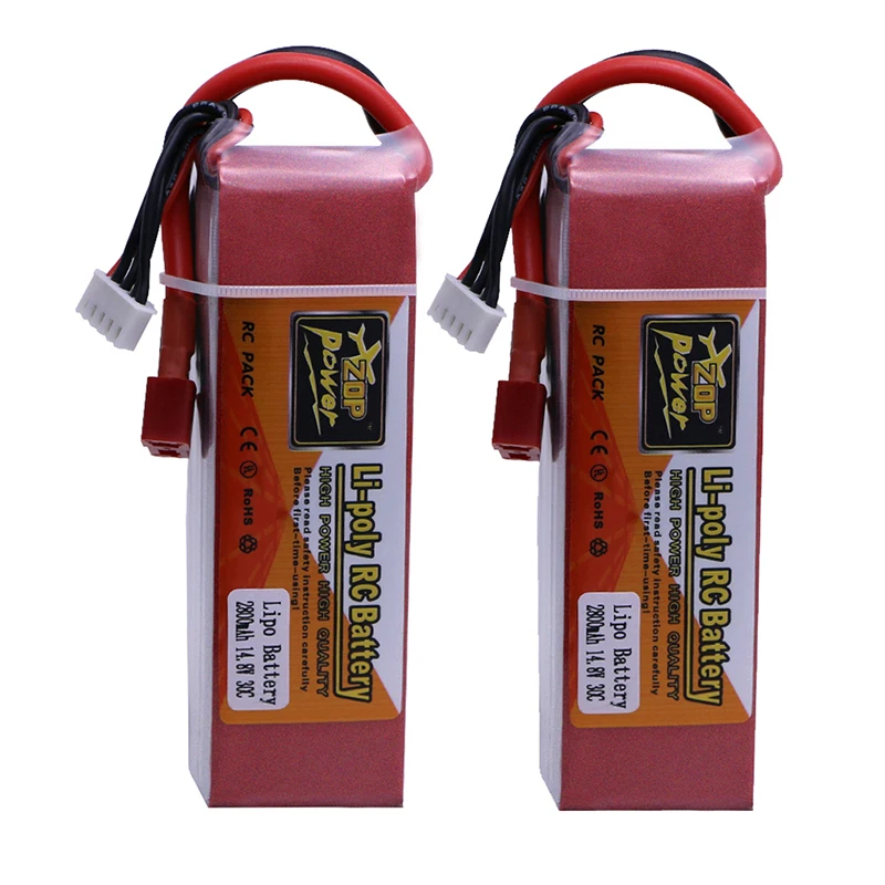 2 шт Новый горячий 14 8 V 2800 mAh 4S 30C T штекер перезаряжаемый Lipo аккумулятор для RC Multirotors