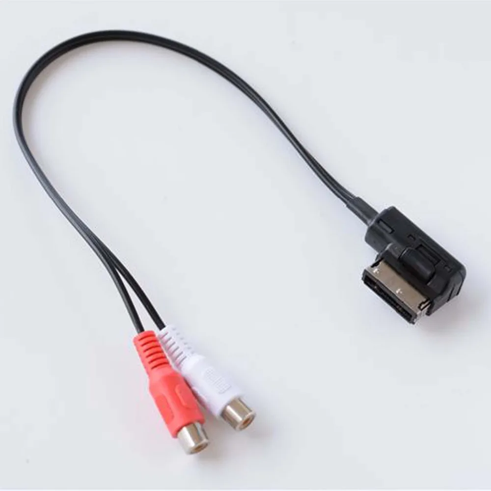 2RCA 2 RCA AUX multimedia input cable for Audi A6 Q5 Q7 A8 S5 A5 A7 R8 A4 A3 music transmission | Автомобили и мотоциклы
