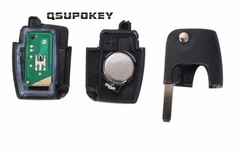 QSUPOKEY Автомобильный ключ дистанционного управления для Ford Focus Flip дистанционный ключ 3 кнопки 433 МГц с чипом 4D60