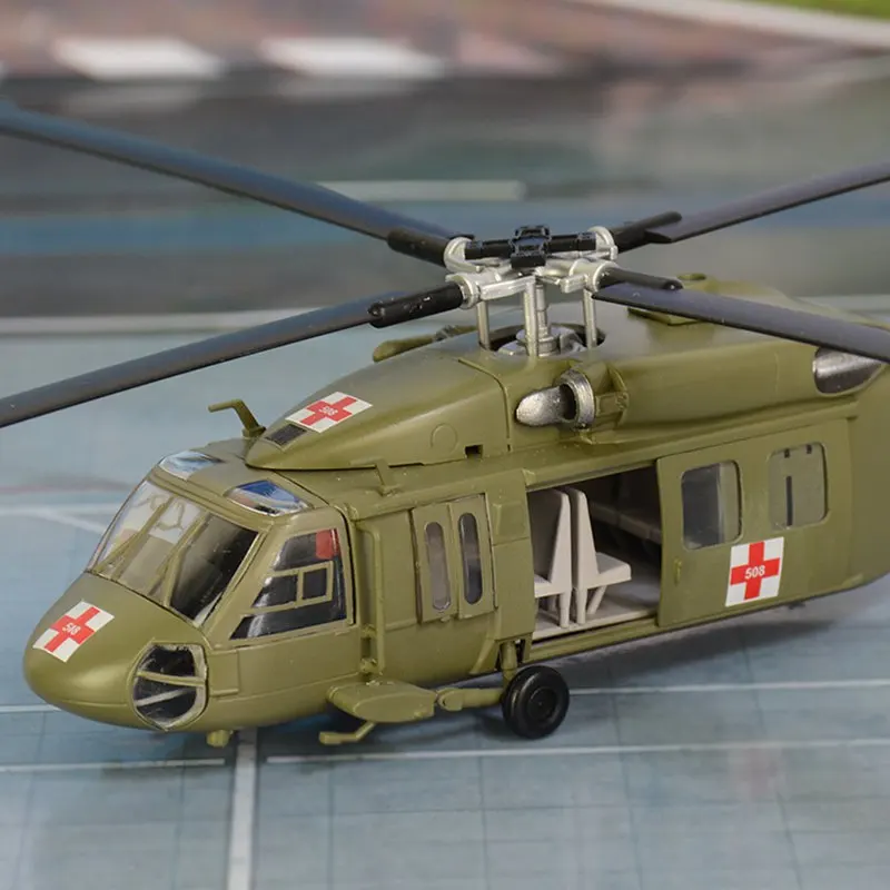 1: 72 UH-60 S-70 черный ястреб UH-60A Тактический транспортный вертолет предварительно построенный хобби Коллекционная готовая пластиковая модель самолета