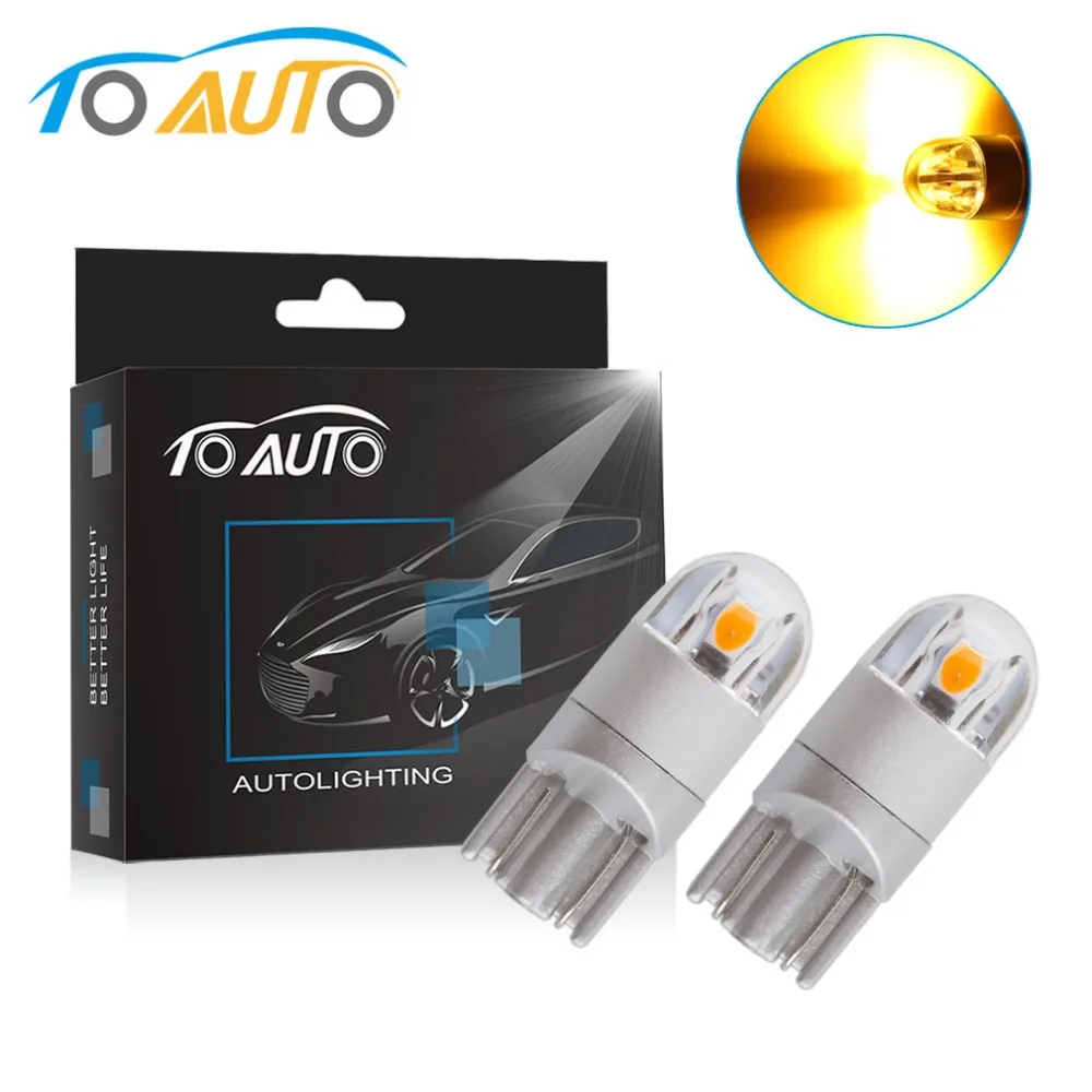 Светодиодные лампы T10 LED W5W 2smd 3030 Auto 194 168 501 габаритные огни номерного знака