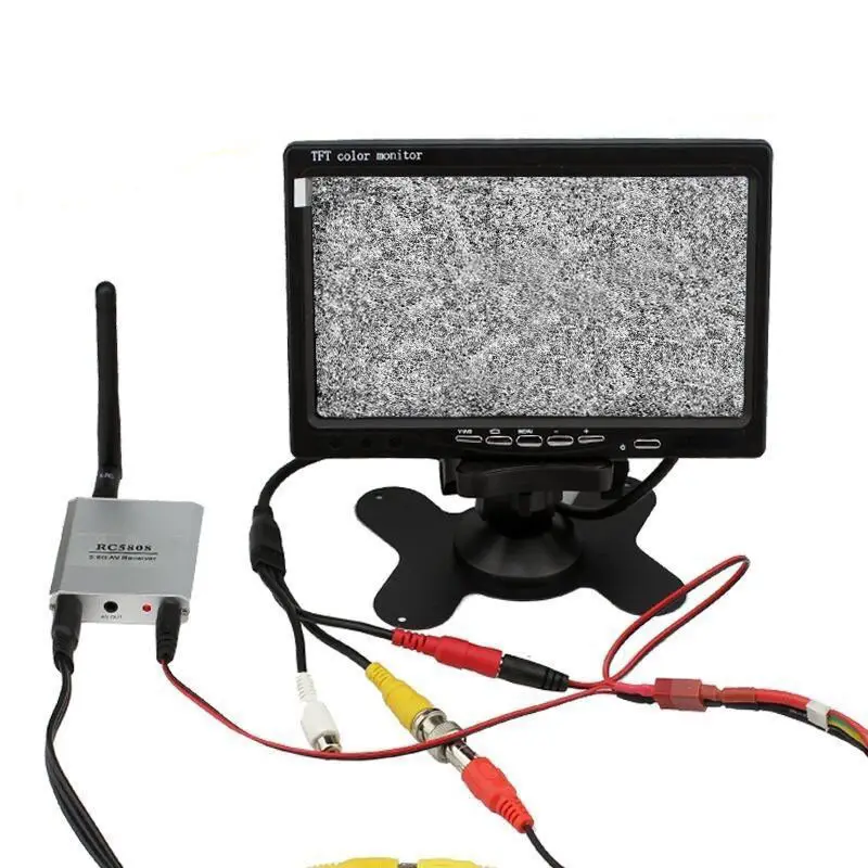 Без синего 7 дюймового монитора FPV 800x480 ЖК экран монитор с поддержкой Sunhood SD для