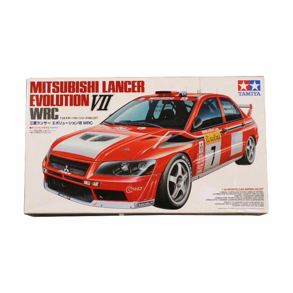Tamiya 24257 1/24 Lancer Evolution VII Evo7 раллийный автомобиль в сборе строительные комплекты oh RC