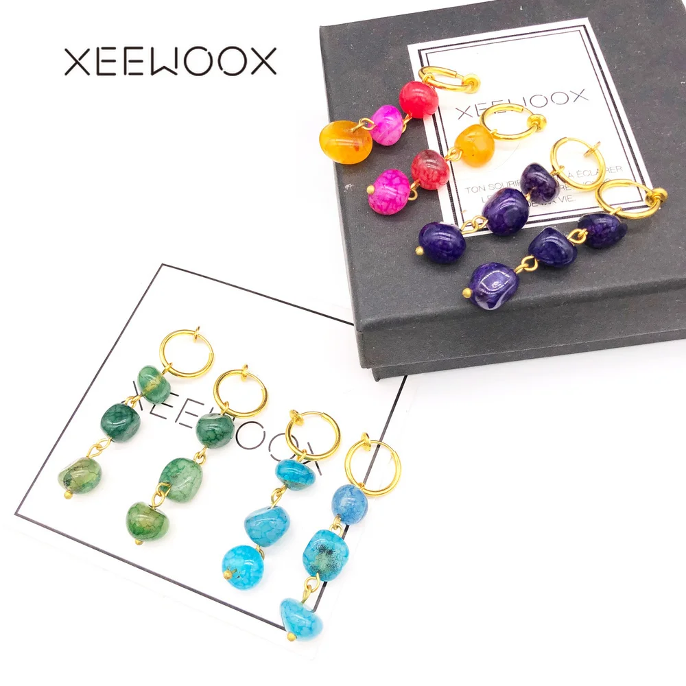 XEEWOOX 2019 винтажные классические ювелирные изделия из натурального камня простые