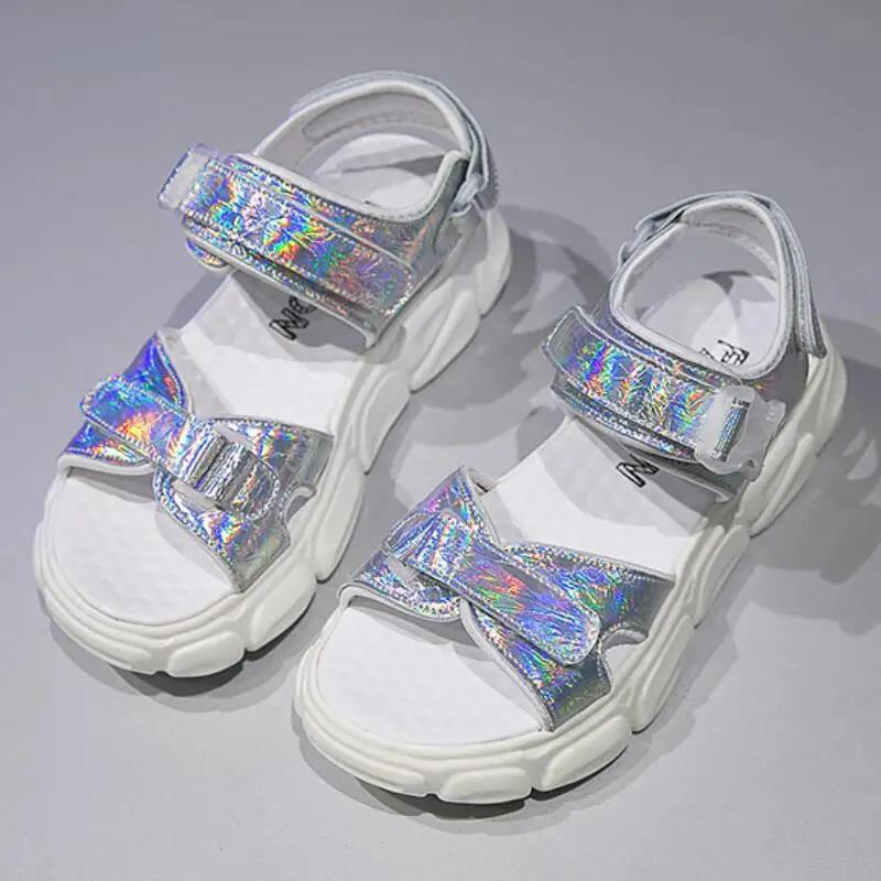 Peep Toe Platform Beach Ladies Shoes Comfortable Flat Shoes Women Rubber Sandals Women Outdoor Flats Sandalen Summer Shoes Woman