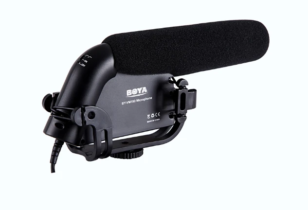 BOYA BY-VM190 shotgun microphone with Windshield For DSLR video cameras | Электроника
