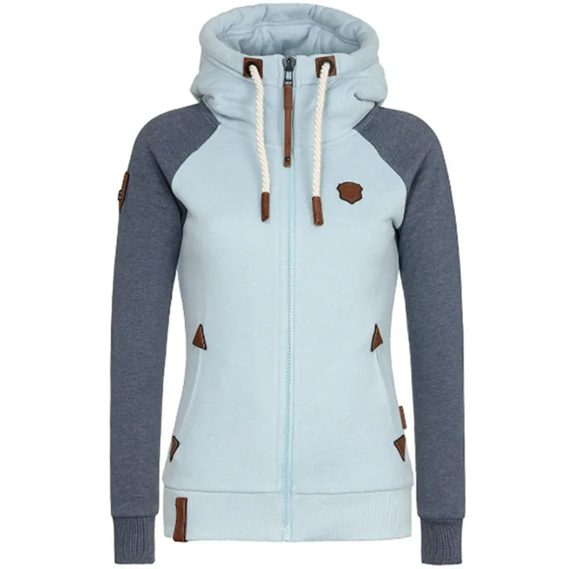 2019 Весенняя женская однотонная куртка с капюшоном ветровка Женская