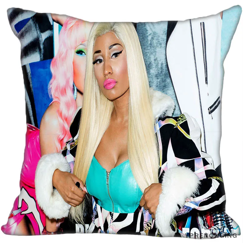 Square Pillowcase Заказная квадратная наволочка Nicki Minaj на заказ Чехол для подушки на молнии(с одной стороны) 180522-02-17 - Цвет: Square Pillowcase