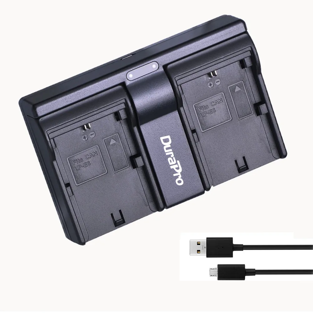 Двойное зарядное устройство USB для Canon EOS 5D Mark 2 3 II III 5DS R 6D 7D 60D 60Da 70D 80D | Электроника