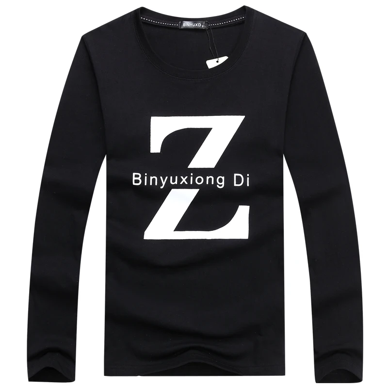 BINYU скидка новая модная летняя мужская футболка с круглым вырезом удобная