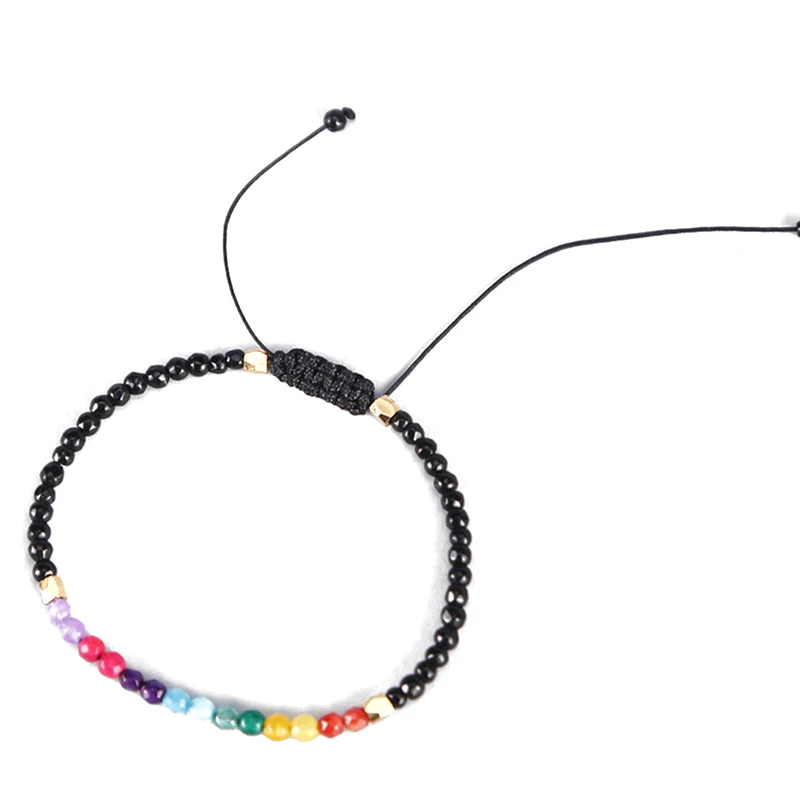 12 Constellation Lucky Stone Simple Bracelet 3mm Beads Adjustable Hollywood Beaded Bohemia Bracelets Unisex | Украшения и