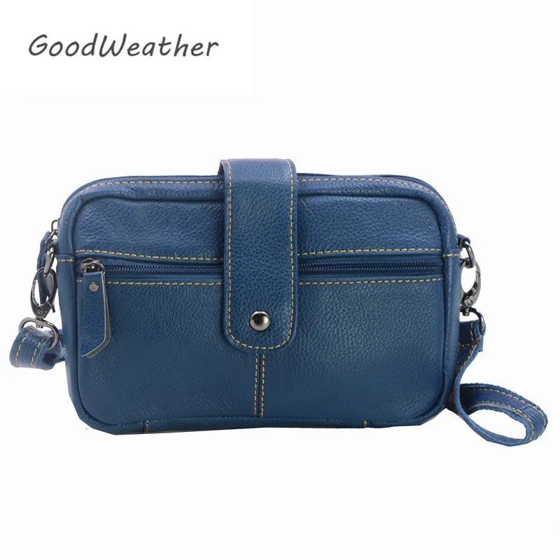 Продвижение Crossbody сумки для женщин Черная сумка Женская Малый Натуральная кожа