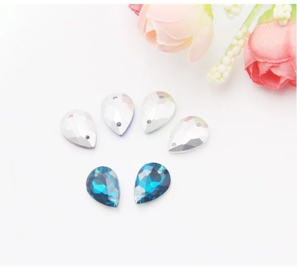 Светильник зеленый цвет капля двойное отверстие рандомный заостренный задник Diy