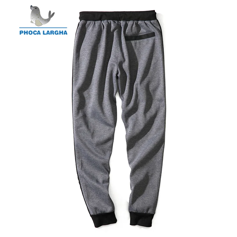 2018 Мужские штаны для бега с буквенным принтом хлопковые спортивные полосками