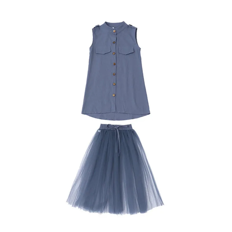 Комплект детской одежды одежда для девочек-подростков однотонные топы Детский