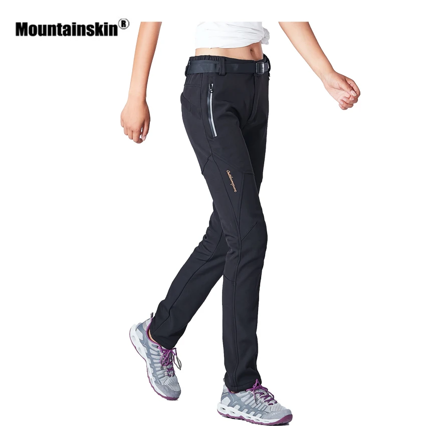 Mountainskin мужские и женские зимние уличные спортивные брюки ветрозащитные