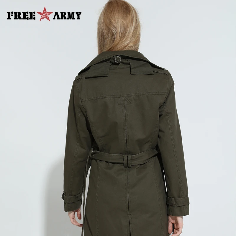 2016 осенний модный длинный Тренч Брендовое Женское пальто весенние Повседневный