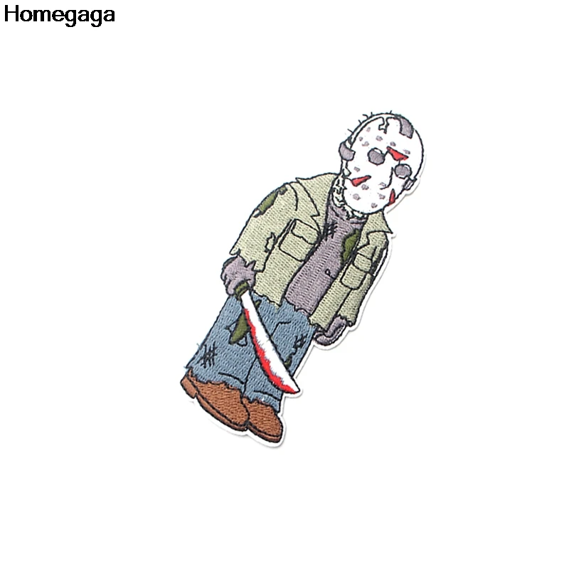 Homegaga Friday 13th аппликационные заплатки Сделай Сам Утюг на para обуви джинсы мешок рубашка одежда наклейки вышитые значки D2091