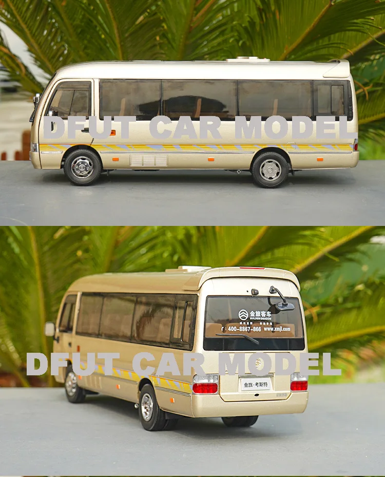 diecast 1:24 Alloy Pull Back Toy Koste BUS Car Model Of Children's Toy Cars Original Authorized Authentic Kids Toys