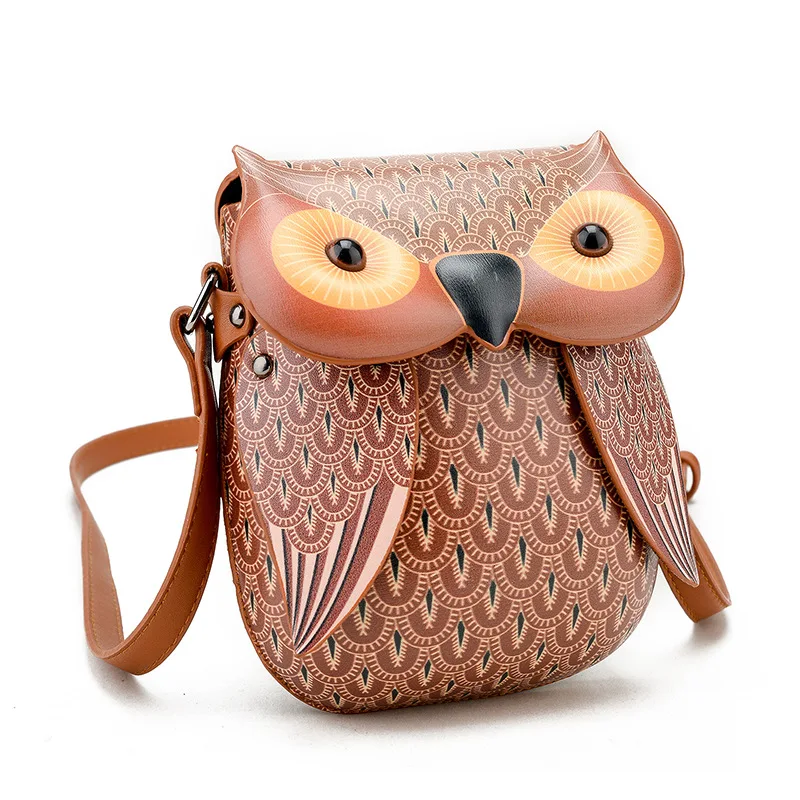 Новая сумка через плечо с 3D рисунком совы|print bag|leather crossbody bagcrossbody bag |