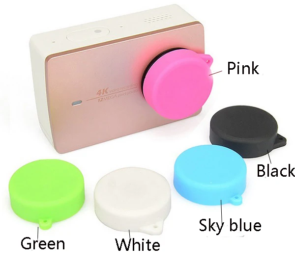 2 шт./лот крышка объектива Крышка силиконовая защитная для xiaomi YI 4K xiaoyi II