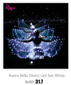 Ruoru 2 шт. = 1 пара мячей для танца живота RGB светящийся светодиодный POI брошенные шары для танца живота ручной реквизит аксессуары для сцены
