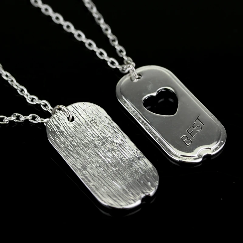 Оптовая продажа подвеска с надписью Лучший Друг ожерелье из сплава подарки для