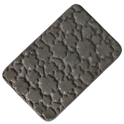 brown 40*60 см, 3D цветок, ковровое покрытие, Нескользящие, на ощупь, удобные коврики для туалета, быстро впитывающие воду, коврики, декор для ванной комнаты - Цвет: brown