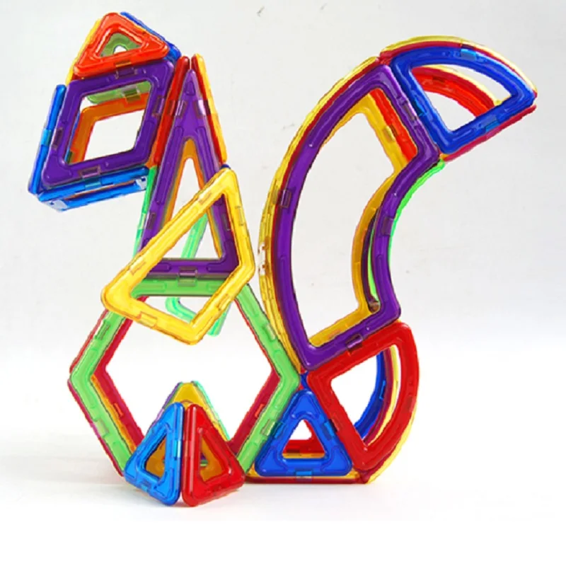 Большой размер Магнитный конструктор для детей DIY блоки Милые Животные форма