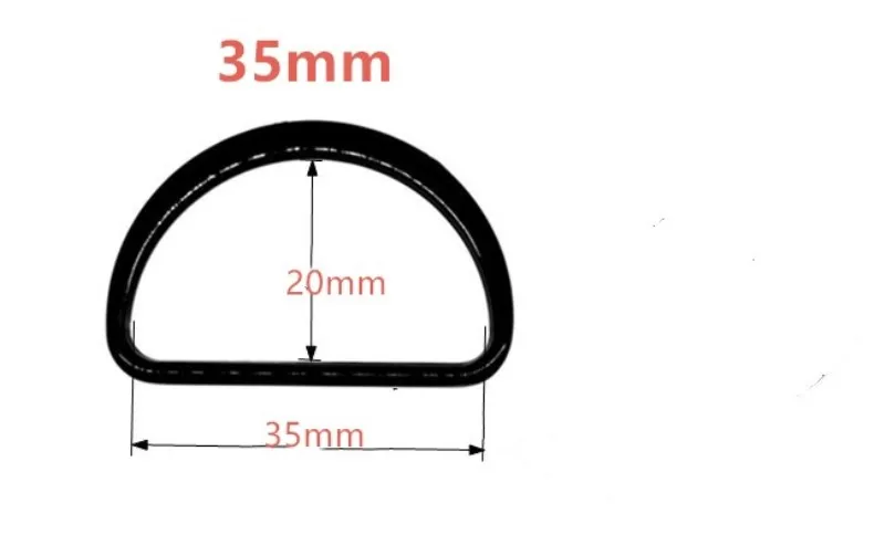 50 шт. 0,8 ''/1/1-3/16'' 1. 6 ''2. 2'' 2. 76 ''в металлическом сплаве d-образная Пряжка d-образное кольцо полукруглая Кнопка лямки мешок