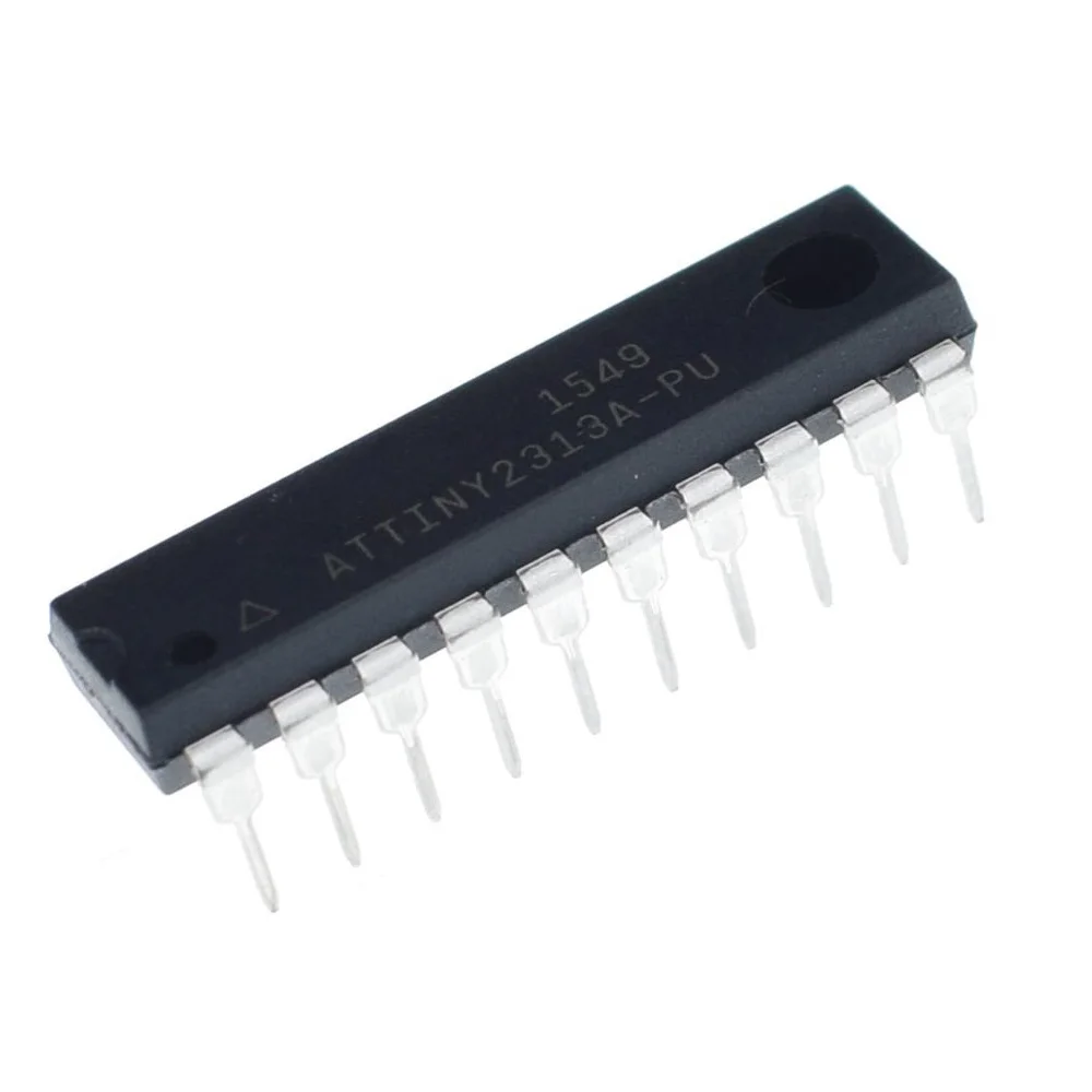 1 шт. ATTINY2313A PU ATTINY2313 DIP20 MCU 8 битный ATtiny AVR RISC 2KB Flash 2 5 V/3 3 V/5 V 20 контактный DIP новый