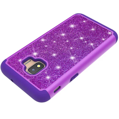 HYYGEDeal Phone cases Glitter Girls 2 in 1 Diamond Bling Shockproof case cover for Samsung Galaxy J2 Core 2018 | Мобильные телефоны