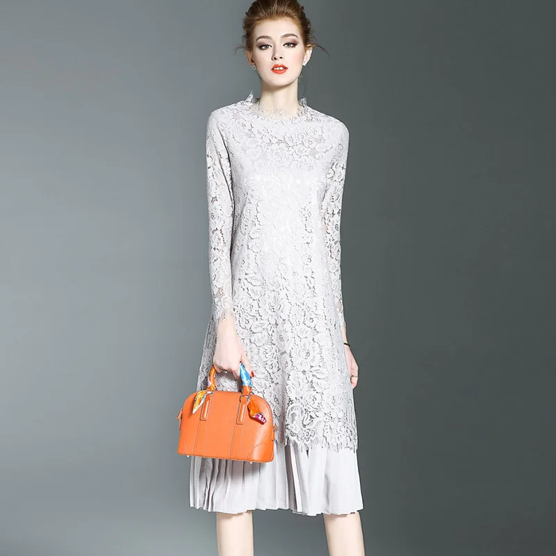 Три сезона регулярные Империя Leopard Твердые Цветной лоскутное полная длина до