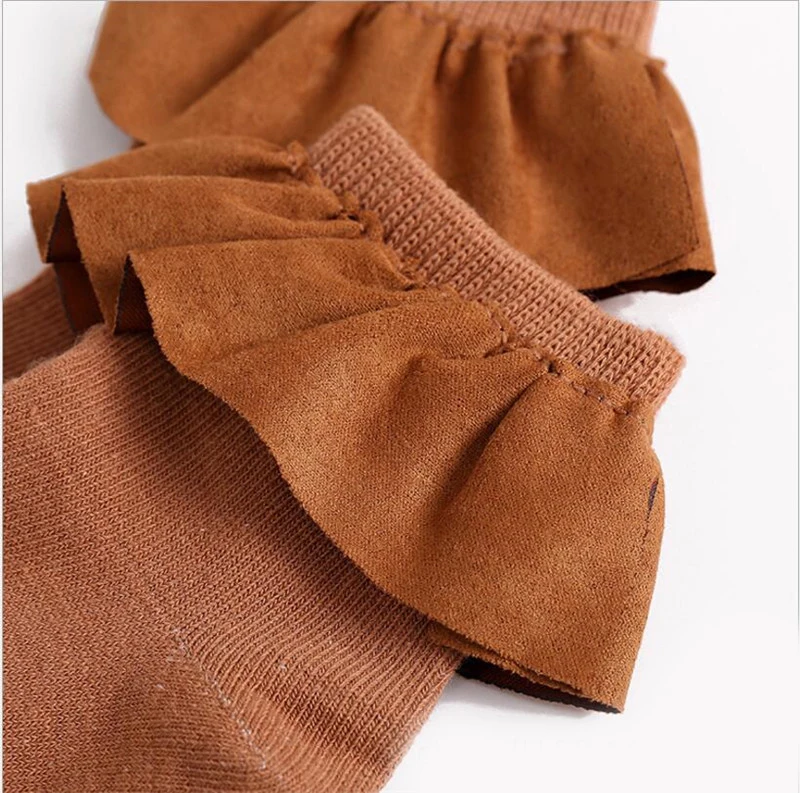 Детские хлопковые носки для маленьких девочек детские вязаные кружевные с